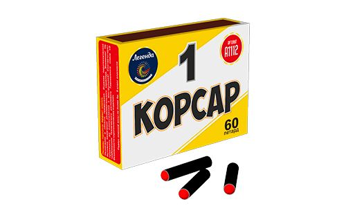  Петарды Корсар 1 в пленке  в Большое Камени