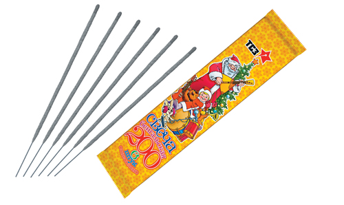  Бенгальские свечи 6 шт 200 мм в пакете  в Большое Камени